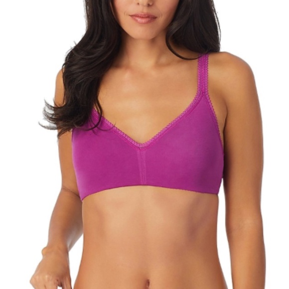 On Gossamer Womens Cabana Cotton Blend Stretch Bralette Small Purple Wine - NWT - Picture 1 of 3